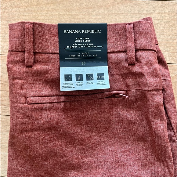 Core Temp 11” Linen Blend Shorts (Mens) - Picture 4 of 4